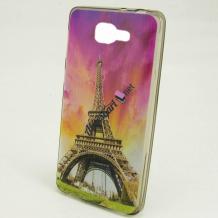 Силиконов калъф / гръб / TPU за Samsung Galaxy A3 2017 A320 - цветен / Айфелова кула