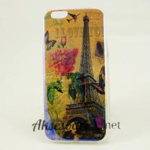 Силиконов калъф / гръб / TPU за Apple iPhone 6 / iPhone 6S - Айфелова кула / I Love You