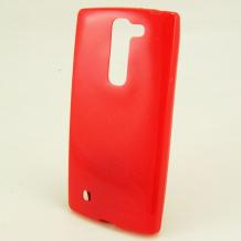 Ултра тънък силиконов калъф / гръб / TPU Ultra Thin за LG Magna LG G4c - червен / блестящ