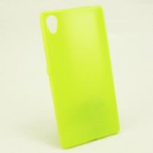 Ултра тънък силиконов калъф / гръб / TPU Ultra Thin за Sony Xperia Z4 - зелен / блестящ