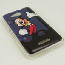 Силиконов калъф / гръб / TPU за Sony Xperia E4G - Mickey Mouse