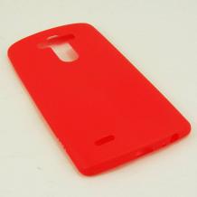 Ултра тънък силиконов калъф / гръб / TPU Ultra Thin i-Zore за LG G3 D850 - червен