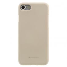 Луксозен силиконов калъф / гръб / TPU Mercury GOOSPERY Soft Jelly Case за Apple iPhone 7 - бежов