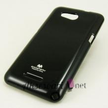 Луксозен силиконов калъф / кейс / TPU Mercury GOOSPERY Jelly Case за Sony Xperia E4G - черен
