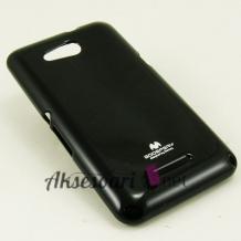 Луксозен силиконов калъф / кейс / TPU Mercury GOOSPERY Jelly Case за Sony Xperia E4G - черен
