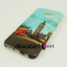 Силиконов калъф / гръб / TPU за Samsung Galaxy S6 G920 - син / London