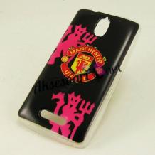 Силиконов калъф / гръб / TPU за Huawei Y625 - Manchester United / черен