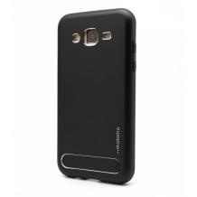 Луксозен твърд гръб MOTOMO ESM за Samsung Galaxy J5 / Samsung J5 - черен