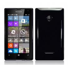 Силиконов калъф / гръб / TPU за Microsoft Lumia 435 - черен