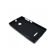 Силиконов калъф / гръб / TPU за Microsoft Lumia 435 - черен