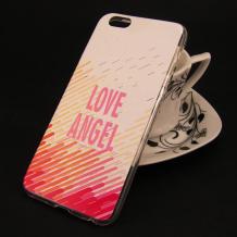 Ултра тънък силиконов калъф / гръб / TPU Ultra Thin за Apple iPhone 6 / iPhone 6S - Love Angel / Victoria's Secret