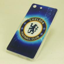 Силиконов калъф / гръб / TPU за Sony Xperia M5 - FC CHELSEA