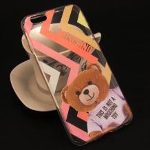 Ултра тънък силиконов калъф / гръб / TPU Ultra Thin за Apple iPhone 6 / iPhone 6S - MOSCHINO / Teddy Bear