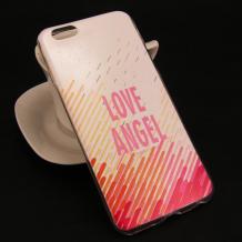 Ултра тънък силиконов калъф / гръб / TPU Ultra Thin за Apple iPhone 6 / iPhone 6S - Love Angel / Victoria's Secret