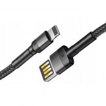 Оригинален USB кабел BASEUS Cafule Lightning Cable Special Edition за зареждане и пренос на данни - черен