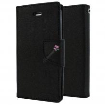 Луксозен кожен калъф Flip тефтер със стойка MERCURY Fancy Diary  за  Huawei Honor 5C / Honor 7 lite - черен