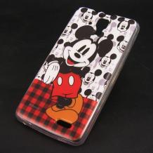 Силиконов калъф / гръб / TPU за Lenovo A536 - Mickey Mouse / цветен