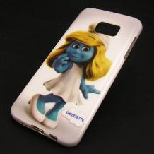 Силиконов калъф / гръб / TPU за Samsung Galaxy S7 Edge G935 - Smurfette