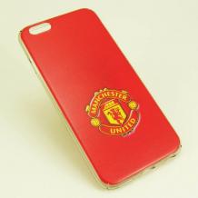 Твърд гръб за Apple iPhone 6 / iPhone 6S - червен / Manchester United