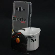 Твърд гръб за Samsung Galaxy Grand Prime G530 - прозрачен / Angry Birds / Bomb