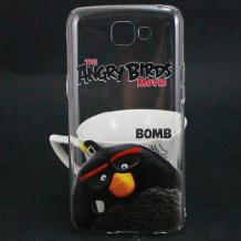 Твърд гръб за LG K4 - прозрачен / Angry Birds / Bomb