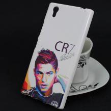 Силиконов калъф / гръб / TPU за Lenovo P70 - бял / Ronaldo / CR7