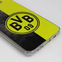Твърд гръб за Samsung Galaxy A5 2016 A510 - черно и жълто / Борусия Дортмунд