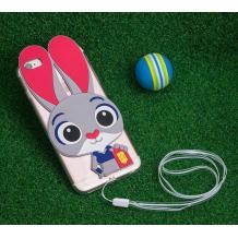 Силиконов калъф / гръб / TPU 3D за Apple iPhone 6 Plus / iPhone 6S Plus - сив / Zootropolis