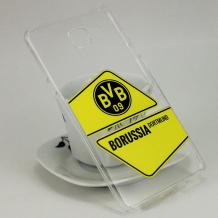 Твърд гръб за Samsung Galaxy A5 2016 A510 - прозрачен / Borussia Dortmund