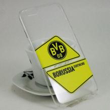 Твърд гръб за Apple iPhone 6 / iPhone 6S - прозрачен / Borussia Dortmund