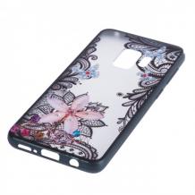 Силиконов калъф / гръб / TPU за Samsung Galaxy S8 G950 - цвете с пеперуди