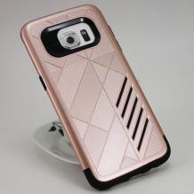 Твърд гръб Hybrid Case за Samsung Galaxy S7 Edge G935 - златист