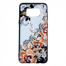 Силиконов калъф / гръб / TPU за Samsung Galaxy S8 G950 - цветя / пеперуда