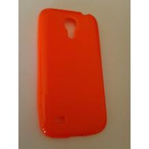 Силиконов гръб / калъф / ТПУ за Samsung Galaxy S4 mini i9195 / i9192 / i9190 - оранжев / гланц