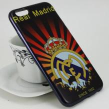 Луксозен ултра тънък силконов калъф / гръб / TPU Ultra Thin за Apple iPhone 5 / iPhone 5S / iPhone SE - Real Madrid