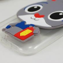 Силиконов калъф / гръб / TPU 3D за Samsung Galaxy J7 2016 J710 - сив / Zootropolis