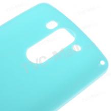 Силиконов калъф / гръб / TPU за LG G4 - син / гланц