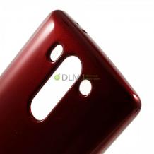 Луксозен силиконов калъф / гръб / TPU Mercury GOOSPERY Jelly Case за LG G3 S / LG G3 Mini D722 - червен