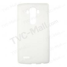 Силиконов калъф / гръб / TPU за LG G4 - бял / гланц