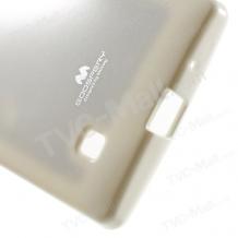 Луксозен силиконов калъф / гръб / TPU Mercury GOOSPERY Jelly Case за LG Magna / LG G4c - бял