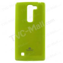 Луксозен силиконов калъф / кейс / TPU Mercury GOOSPERY Jelly Case за LG Magna / LG G4c - зелен