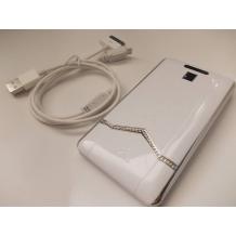 Външна батерия / Power Bank V22 за iPhone Samsung HTC Nokia - 8800mAh / бял
