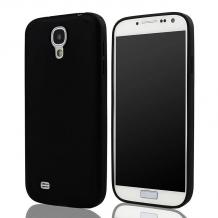 Ултра тънък силиконов калъф / гръб / TPU Ultra Thin Candy Case за Samsung Galaxy S4 I9500 / Samsung S4 I9505 / Samsung S4 i9515 - черен / мат
