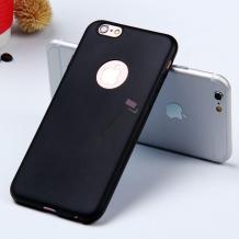 Ултра тънък силиконов калъф / гръб / TPU Ultra Thin Candy Case за Apple iPhone 4 / iPhone 4S - черен