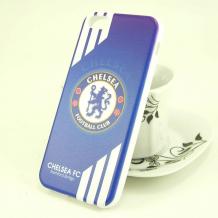 Силиконов калъф / гръб / TPU за Apple iPhone 5 / iPhone 5S / iPhone SE - CHELSEA / Stamford Bridge / син