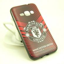 Силиконов калъф / гръб / TPU за Samsung Galaxy J1 2016 J120 - Manchester United / Forever A Red Devil