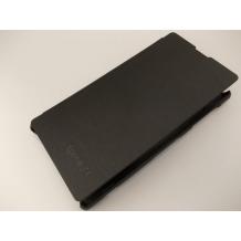 Луксозен калъф Flip Cover тип тефтер за Sony Xperia Z1 - черен