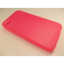 Силиконов калъф TPU Flip тефтер за Apple iPhone 4 / iPhone 4S - розов / прозрачен