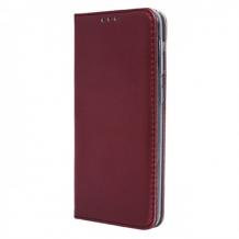 Кожен калъф Flip тефтер Flexi Magnet Book със стойка за Samsung Galaxy A51 - Бордо