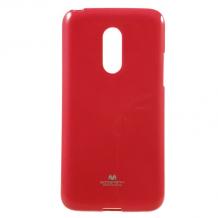 Луксозен силиконов калъф / гръб / TPU Mercury GOOSPERY Jelly Case за Nokia 8 2017 - червен